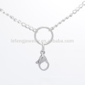 2.6mm 18"+2" top quality stainless steel chain charming pendant necklace, latest stainless steel necklace chain